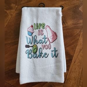 Life is what you bake it Tea Towel